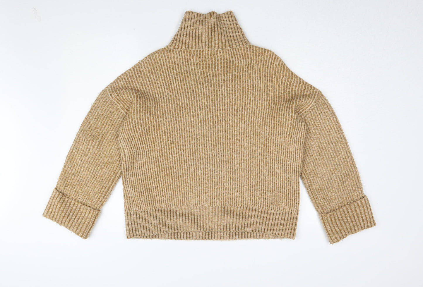 Womens UK Size XS Topshop Beige Pullover Jumper