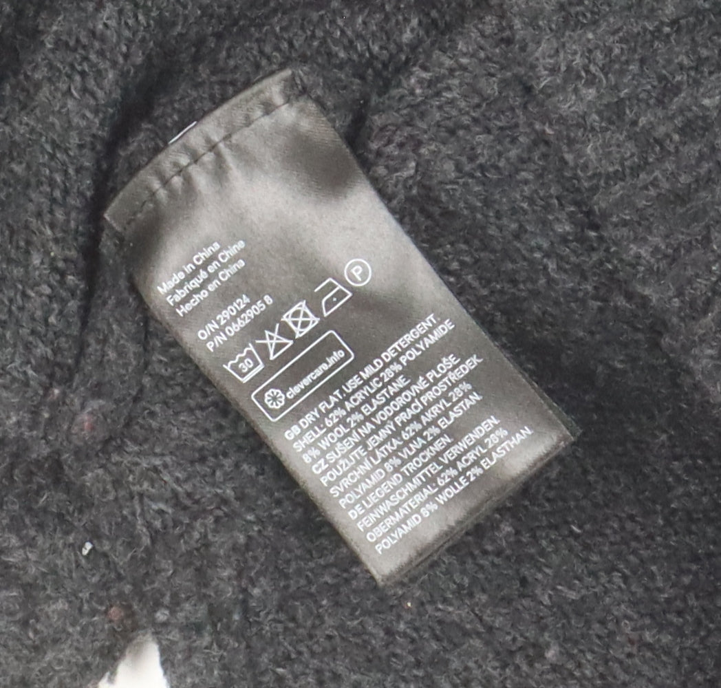 Womens UK Size M H&M Black Pullover Jumper