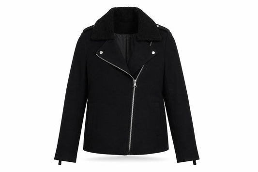 Womens UK Size S Dorothy Perkins Black Motorcycle Jacket