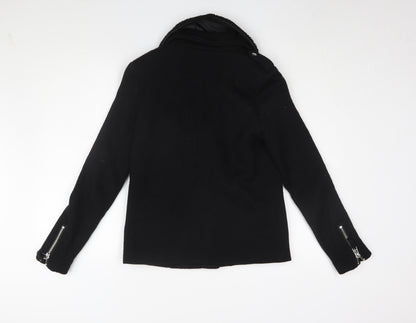 Womens UK Size S Dorothy Perkins Black Motorcycle Jacket