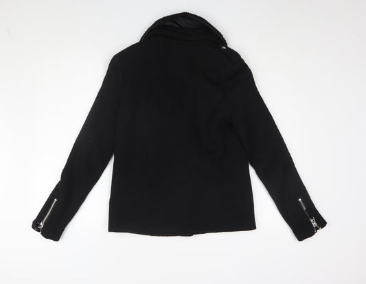 Womens UK Size S Dorothy Perkins Black Motorcycle Jacket