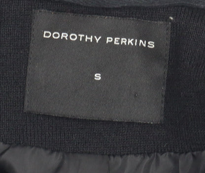 Womens UK Size S Dorothy Perkins Black Motorcycle Jacket