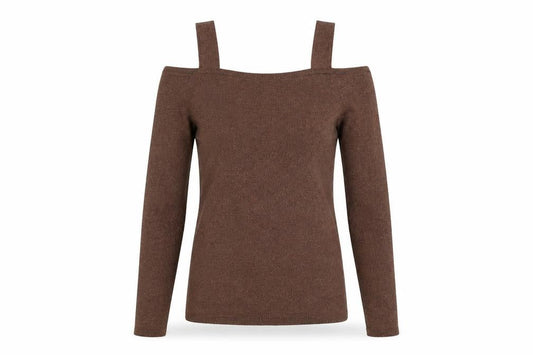 Womens UK Size 8 Marks and Spencer Brown  T-Shirt