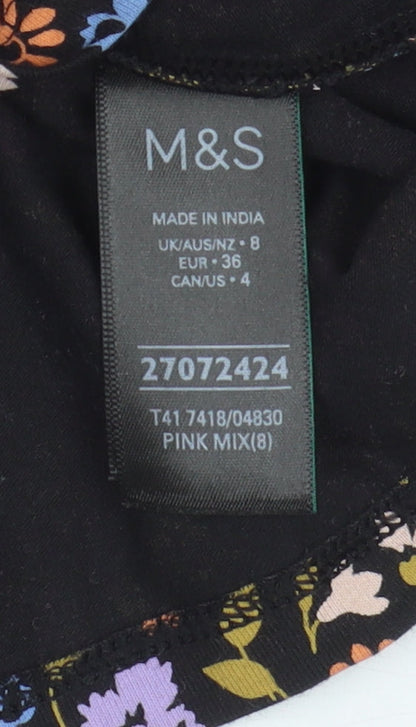 Womens UK Size 8 Marks and Spencer Multicoloured  T-Shirt