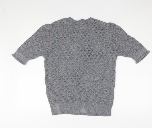 Womens UK Size 12 Per Una Grey Pullover Jumper