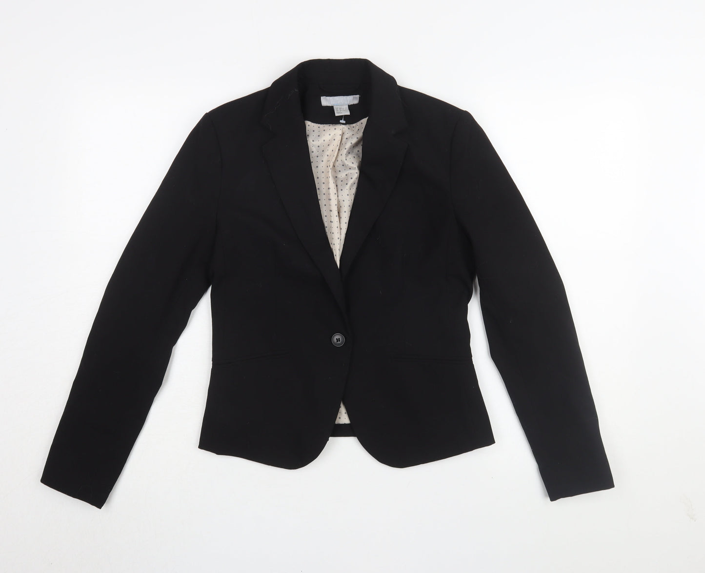 H&M Women's Black Blazer, Size 8, Perfect for Work