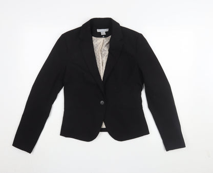 H&M Women's Black Blazer, Size 8, Perfect for Work