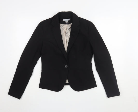 H&M Women's Black Blazer, Size 8, Perfect for Work