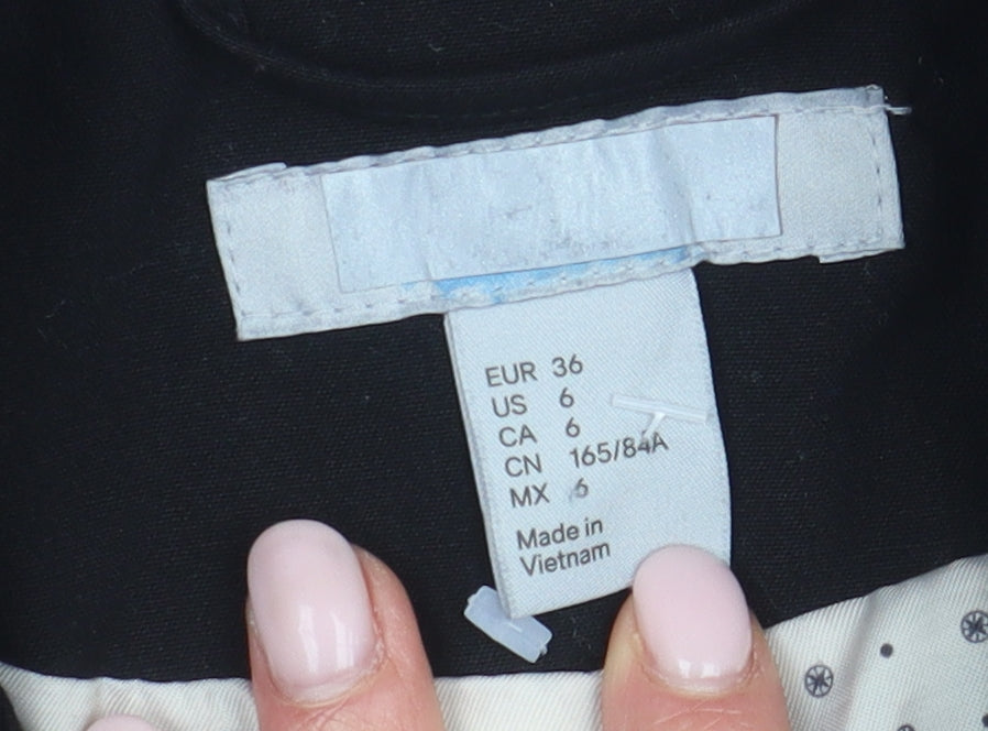 H&M Women's Black Blazer, Size 8, Perfect for Work