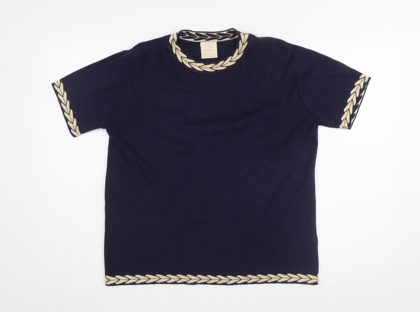 Womens UK Size M Eastex Blue Basic T-Shirt