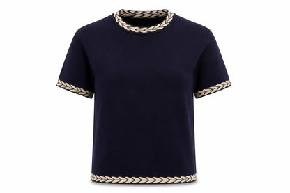Womens UK Size M Eastex Blue Basic T-Shirt