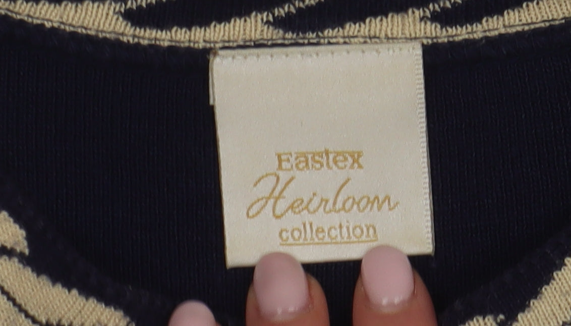 Womens UK Size M Eastex Blue Basic T-Shirt