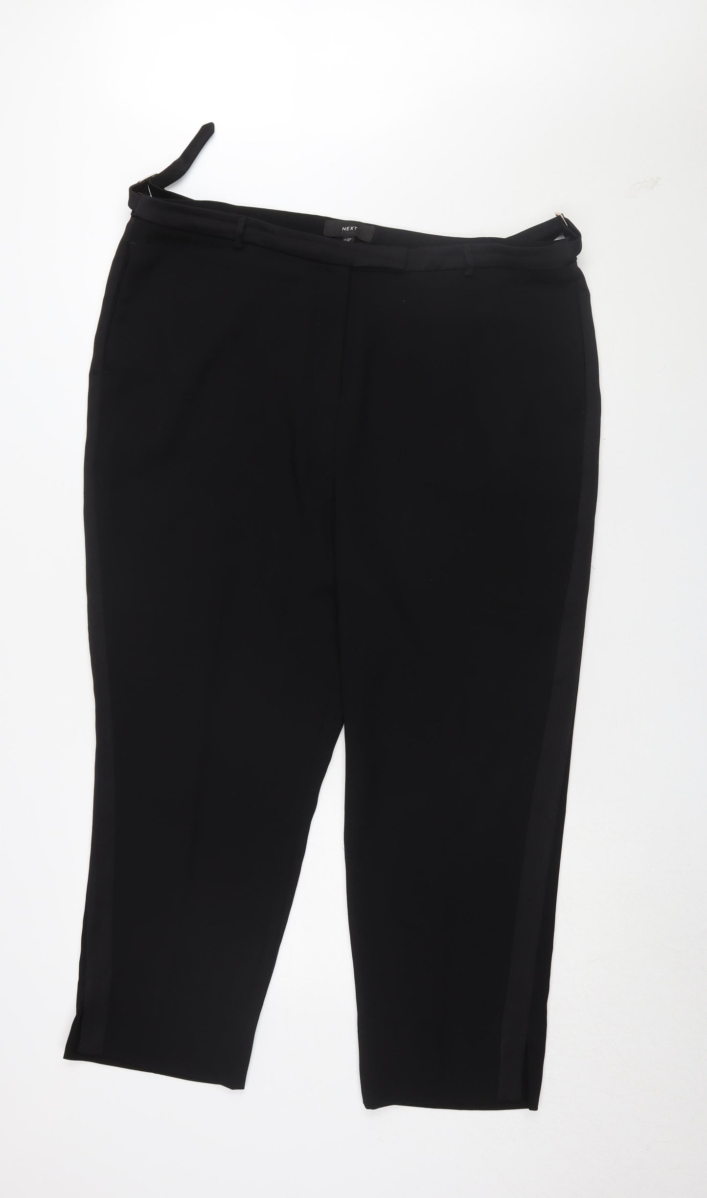 Womens UK Size 20 NEXT Regular Fit Dress Pants Black Trousers
