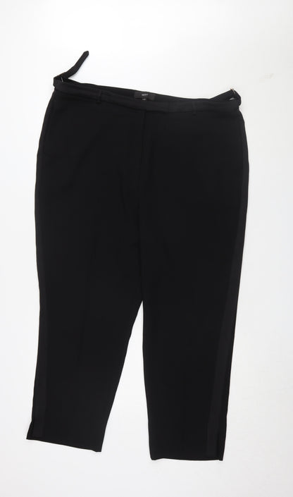 Womens UK Size 20 NEXT Regular Fit Dress Pants Black Trousers