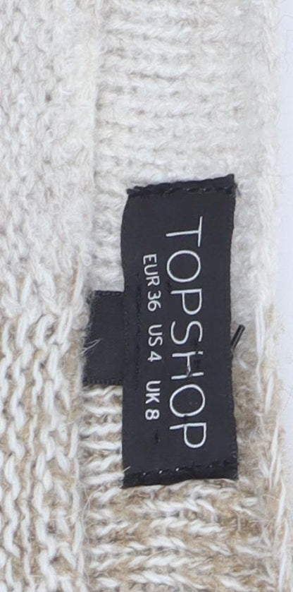 Womens UK Size 8 Topshop Ivory Jumper Jumper