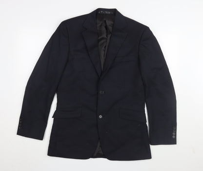Mens UK Size 36 Dehavilland Regular Black Suit Jacket
