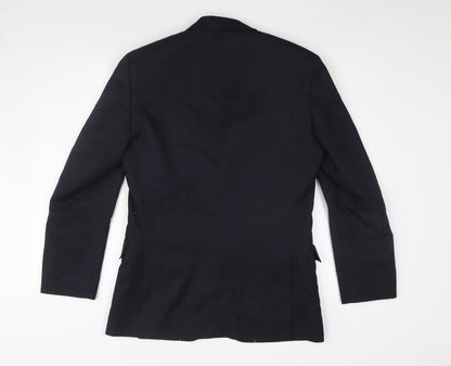 Mens UK Size 36 Dehavilland Regular Black Suit Jacket