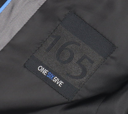Mens UK Size 36 One Six 5ive Regular Black Suit Jacket