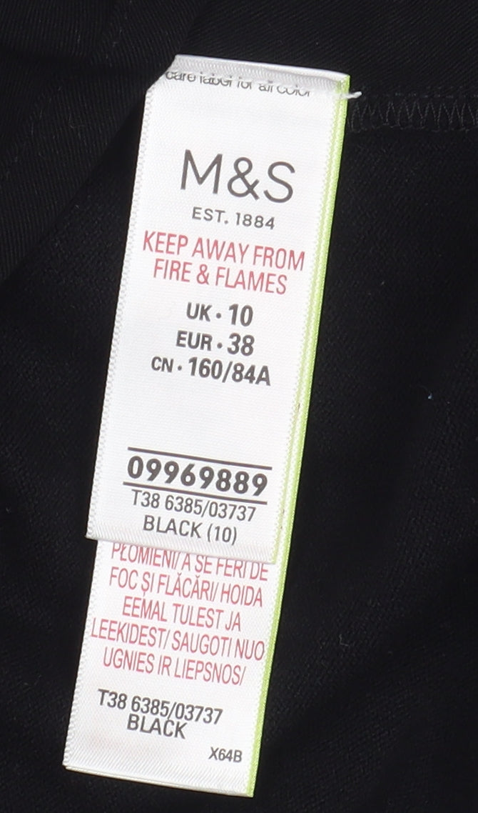 Womens UK Size 10 Marks and Spencer Black Basic Jacket