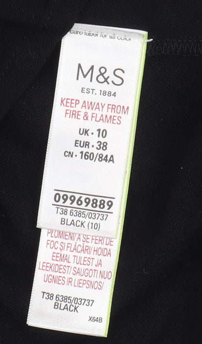 Womens UK Size 10 Marks and Spencer Black Basic Jacket