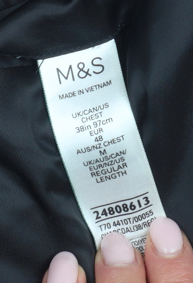 Mens UK Size 38 Marks and Spencer Regular Grey Suit Jacket