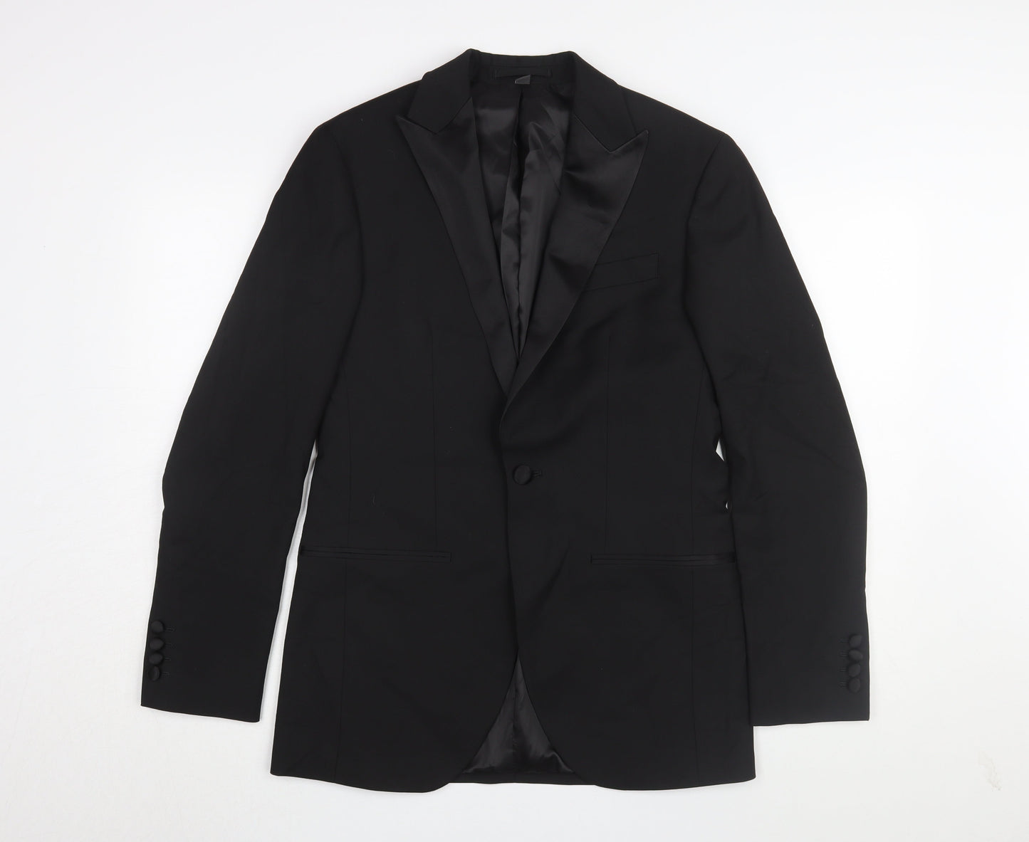 Mens UK Size 36 Marks and Spencer Regular Black Suit Jacket