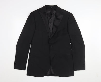 Mens UK Size 36 Marks and Spencer Regular Black Suit Jacket