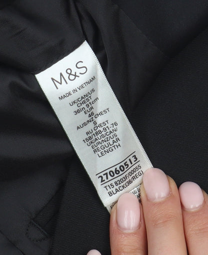 Mens UK Size 36 Marks and Spencer Regular Black Suit Jacket