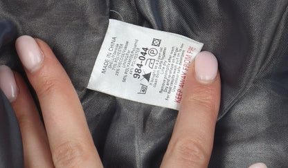 Next Women's Grey Pinstripe Blazer Size 6 Petite