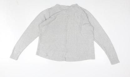 Womens UK Size M Honor Millburn Grey Cardigan Jumper