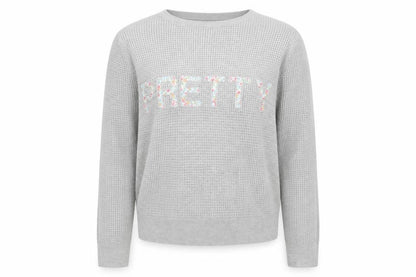 Womens UK Size 10 Topshop Grey Pullover Jumper