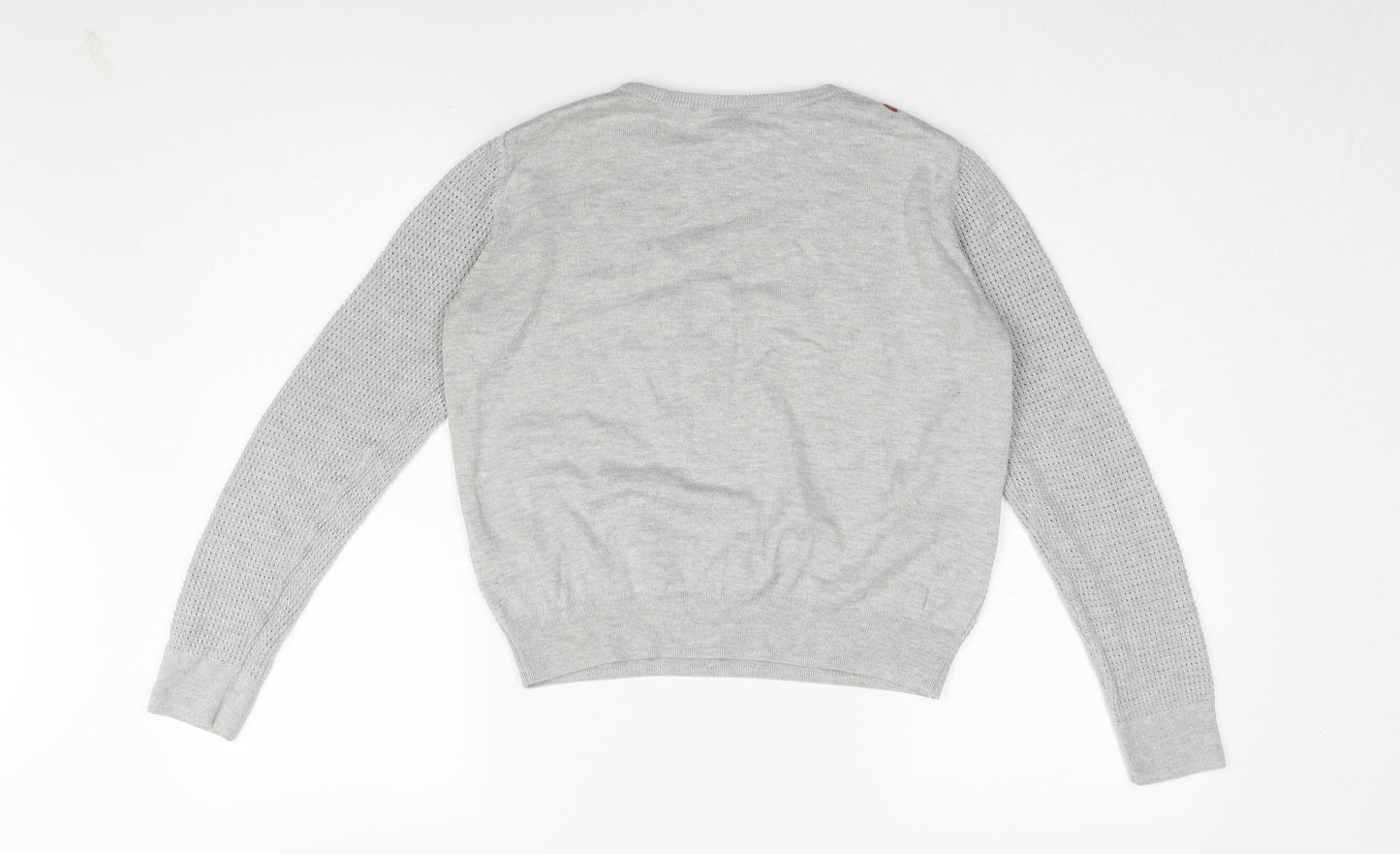 Womens UK Size 10 Topshop Grey Pullover Jumper