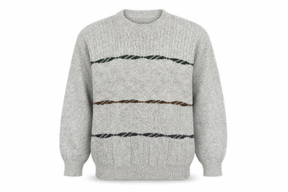 Canda Womens Grey Chunky-Knit Pullover Jumper, Size 12