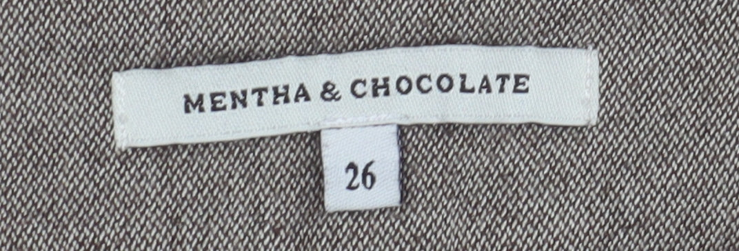 Mentha & Chocolate Women's Beige Dress Pants