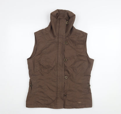 Marks & Spencer Women's Brown Cotton Waistcoat, Size 12