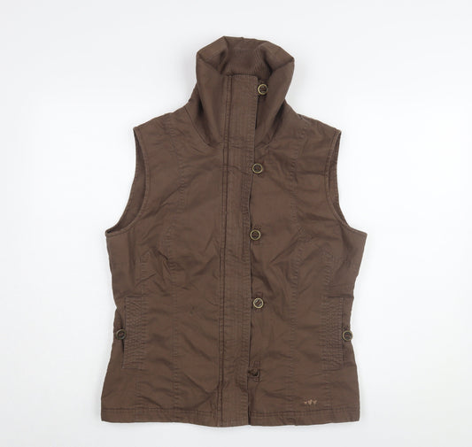 Marks & Spencer Women's Brown Cotton Waistcoat, Size 12