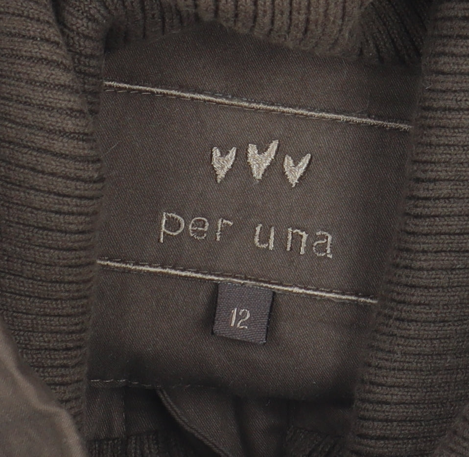 Marks & Spencer Women's Brown Cotton Waistcoat, Size 12