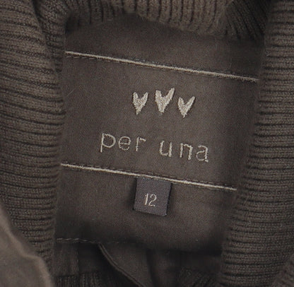 Marks & Spencer Women's Brown Cotton Waistcoat, Size 12