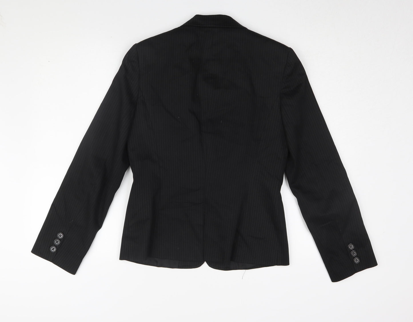 Select Women's Black Pinstripe Blazer Size 10