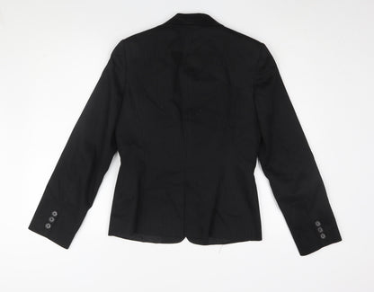 Select Women's Black Pinstripe Blazer Size 10