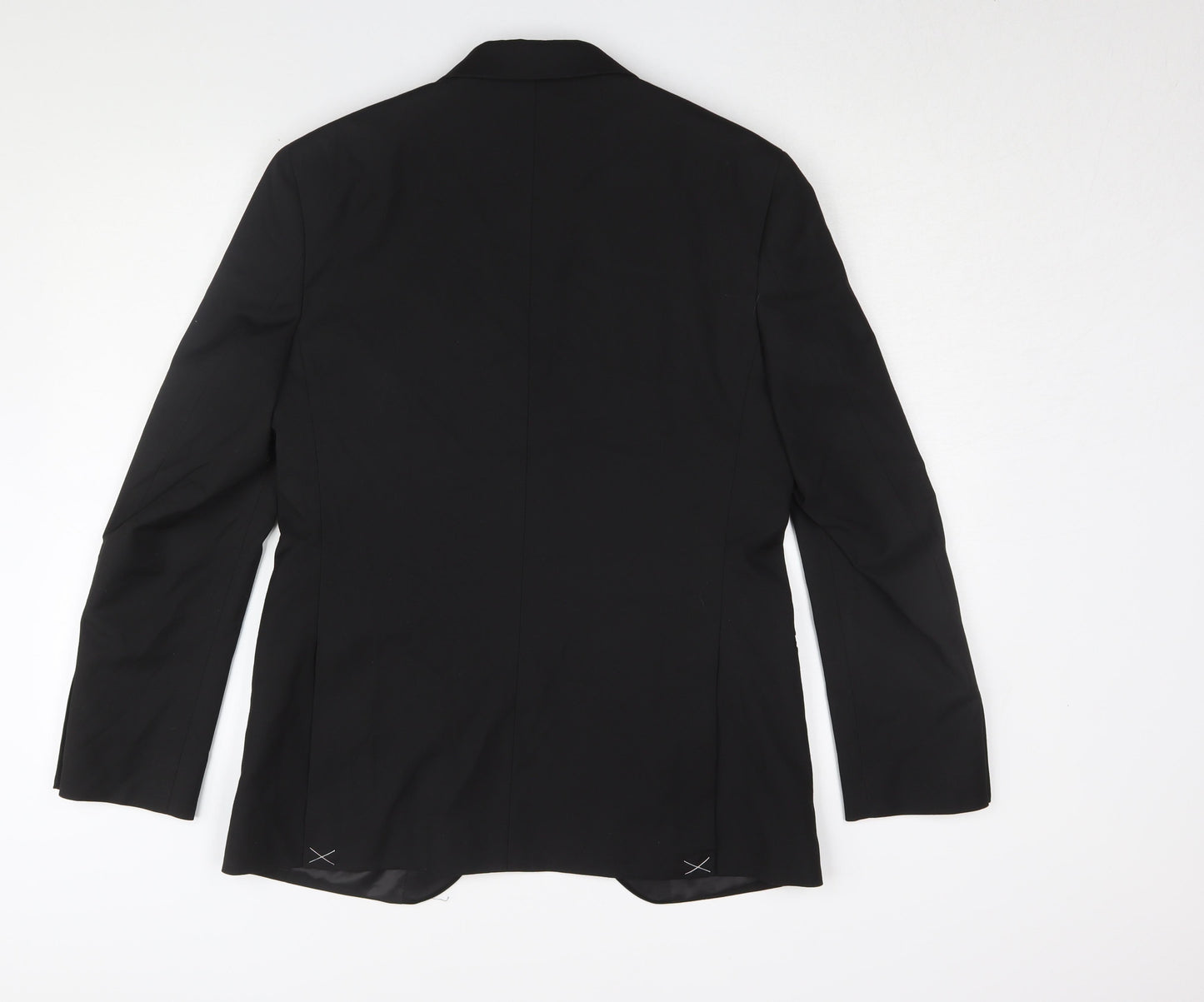 Mens UK Size 38 Marks and Spencer Regular Black Suit Tuxedo