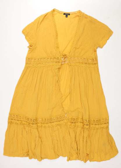 Torrid Women's Yellow Plus Maxi Dress, Size 2