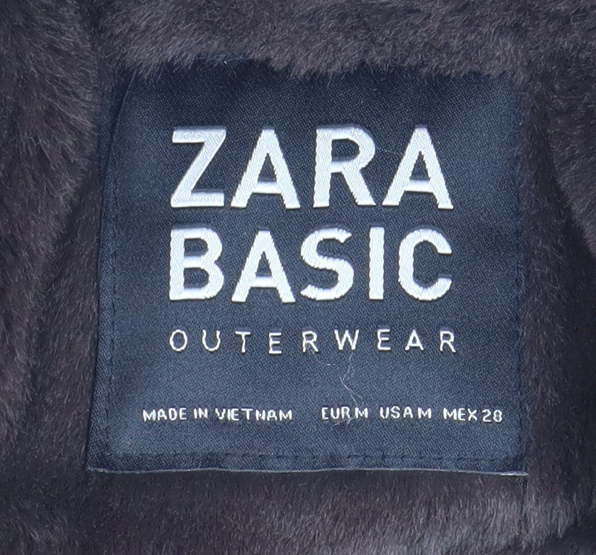 Womens UK Size UK 0 Zara Yellow Puffer Jacket