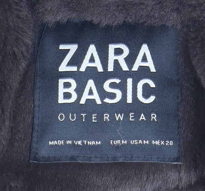 Womens UK Size UK 0 Zara Yellow Puffer Jacket