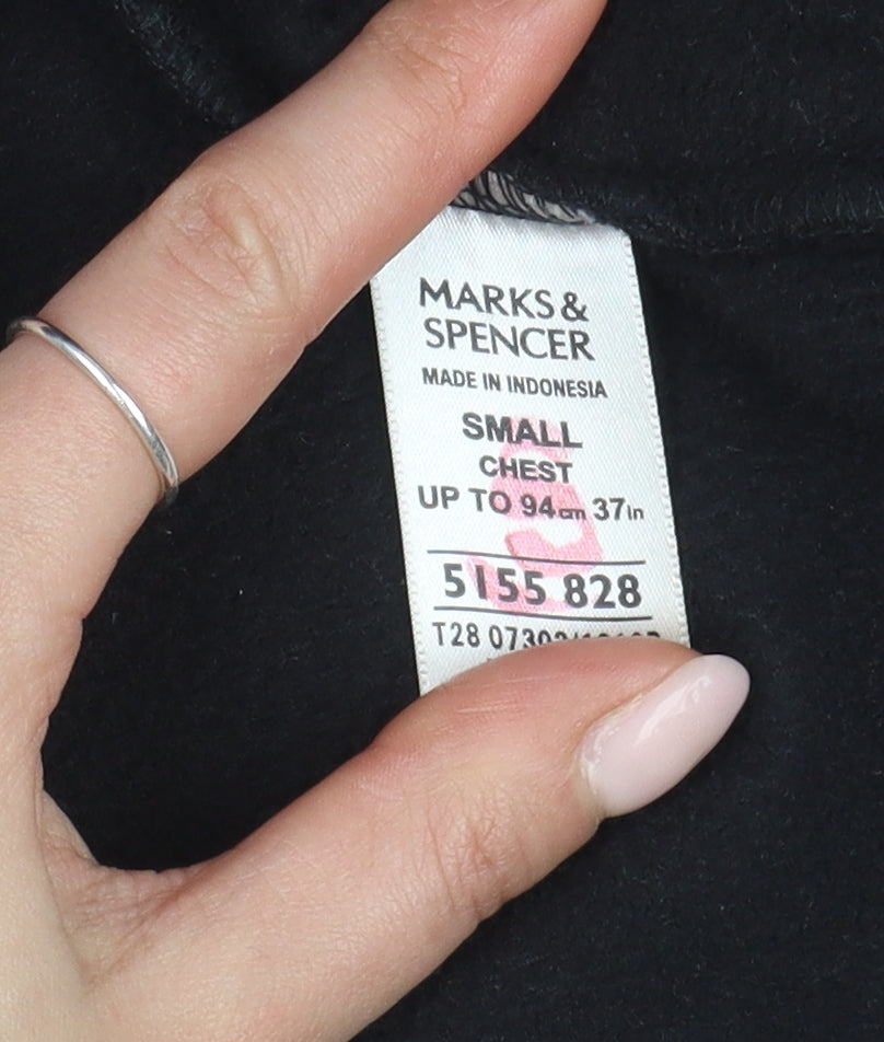 Mens UK Size S Marks and Spencer Black Basic Jacket