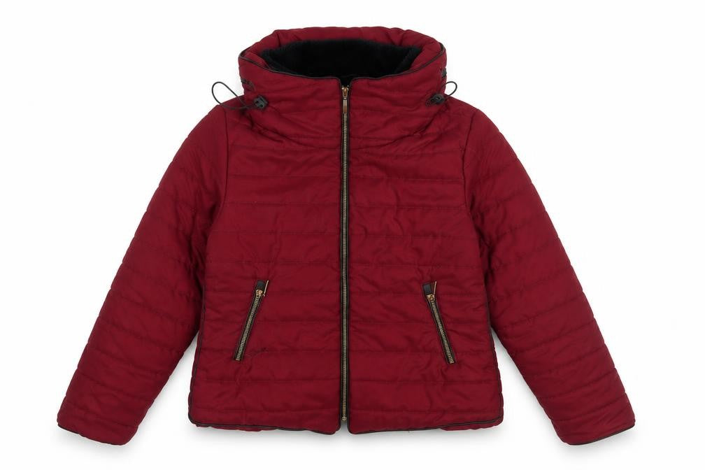 Womens UK Size L Pretty Little Thing Red Puffer Jacket