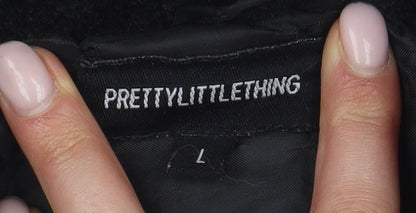 Pretty Little Thing Women's Red Puffer Jacket Size L