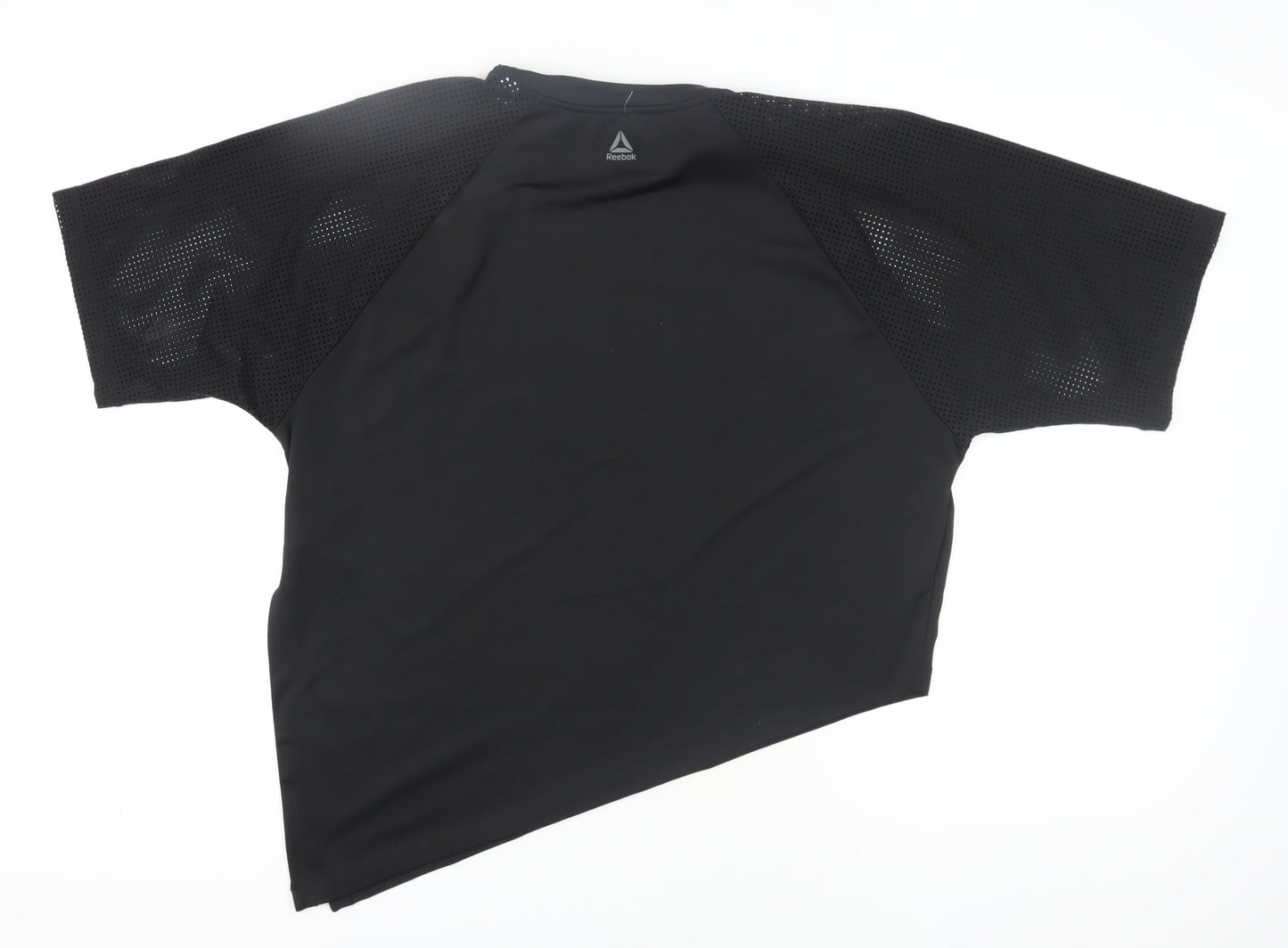 Reebok Unisex Black Gym T-Shirt L Lightweight Breathable