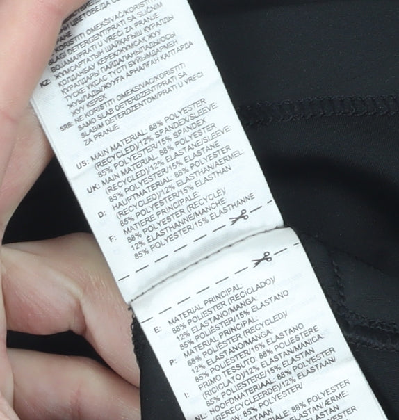 Reebok Unisex Black Gym T-Shirt L Lightweight Breathable