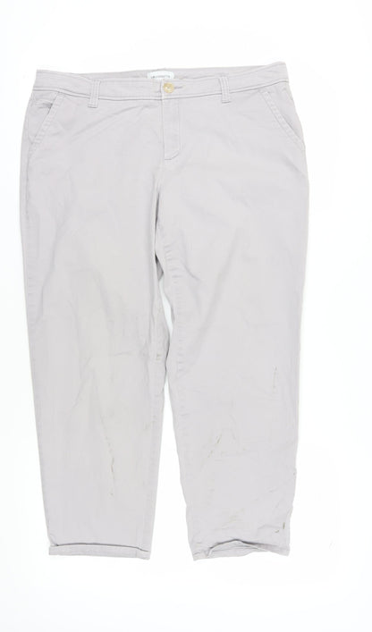 Liz Claiborne Women’s Beige Chino Trousers Size 16